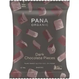 pana organic dark chocolate pieces 135g
