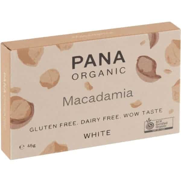 pana organic white chocolate macadamia 45g