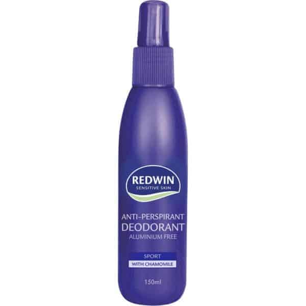 redwin anti perspirant deodorant aerosol aluminium free sport 150ml