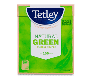 tetley green tea bags 100 pack