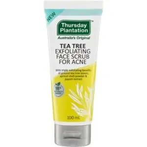 thursday plantation tea tree exfoliating face scrub for acne 100ml
