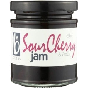 blue m sour cherry vanilla jam 220g