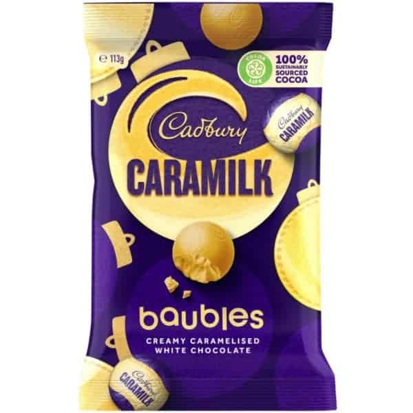 cadbury caramilk baubles 113g