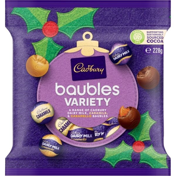 cadbury christmas variety baubles