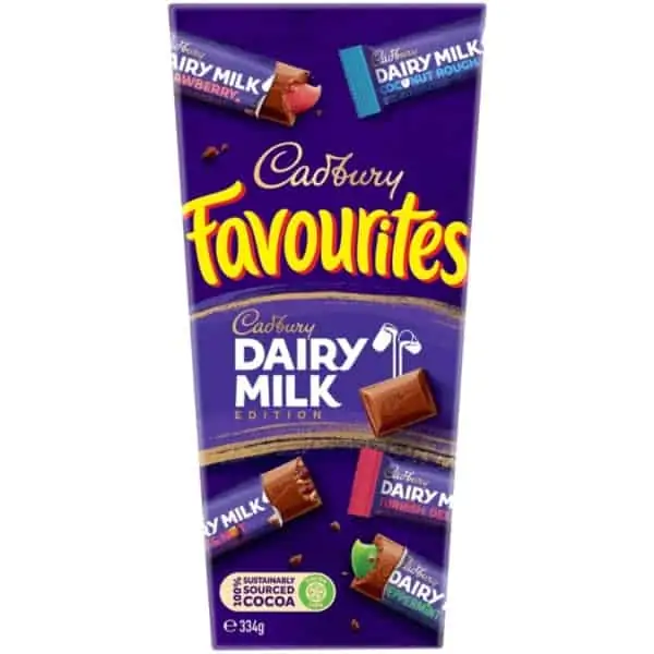 cadbury favourites cadbury dairy milk edition 334g