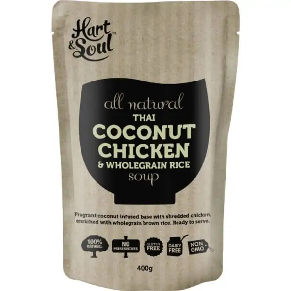 hart soul chicken wholegrain rice soup 400g