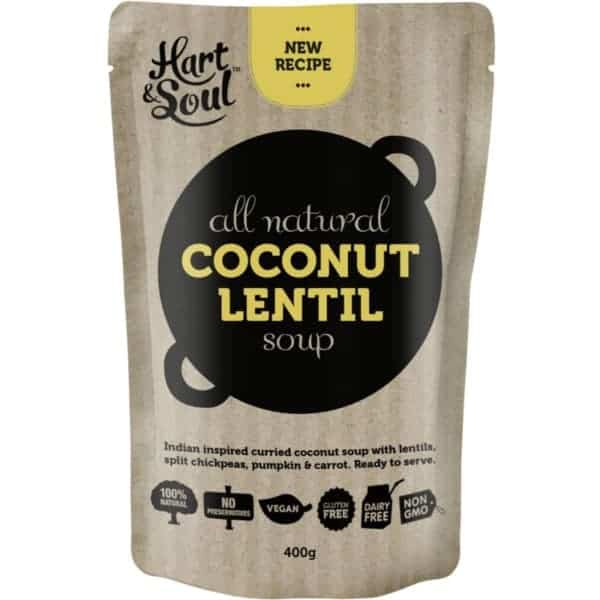hart soul coconut lentil soup 400g