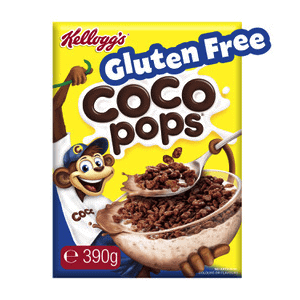 kelloggs gluten free coco pops breakfast cereal 390g