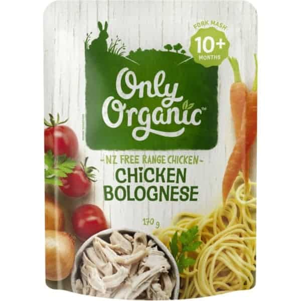 only organic chicken bolognese 170g