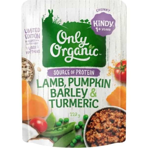 only organic lamb pumpkin barely 220g