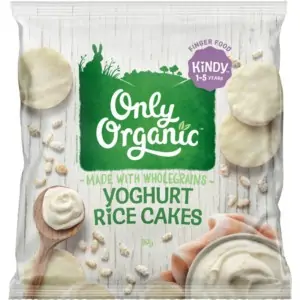 only organic yoghurt rice cakes 30g
