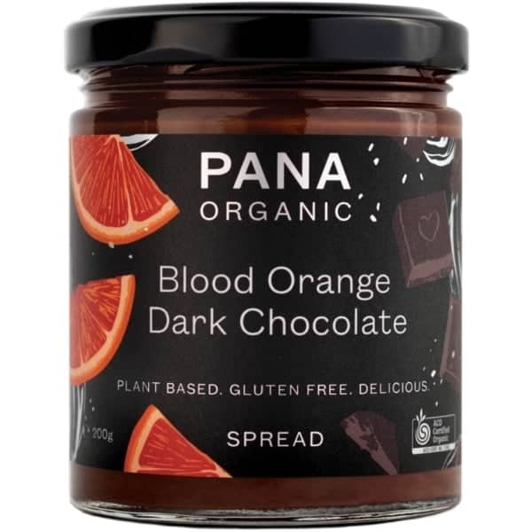 pana organic blood orange chocolate spread 200g