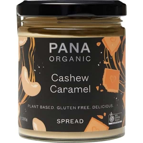 pana organic cashew caramel spread 200g