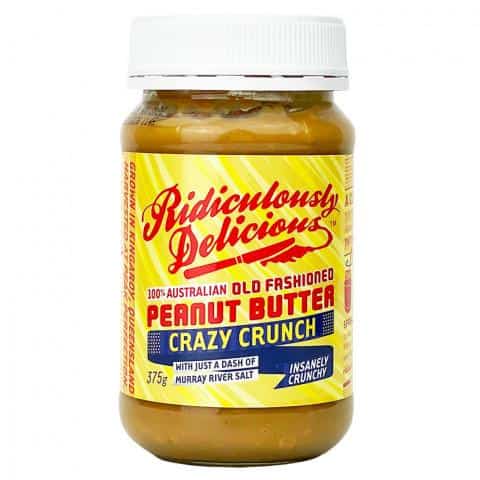 ridiculously delicious peanut butter crazy crunch 375g
