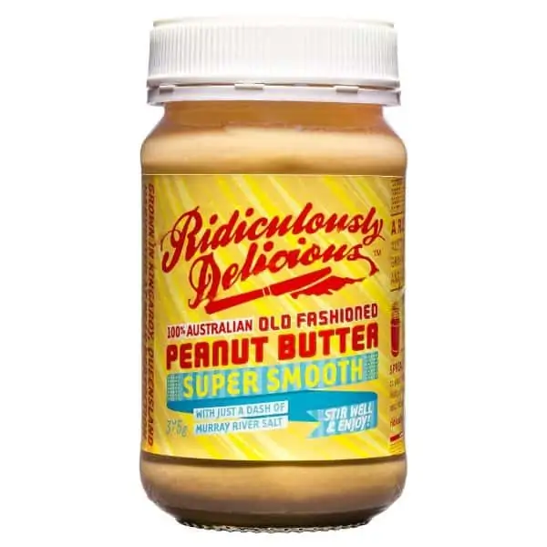 ridiculously delicious peanut butter super smooth 375g