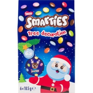 smarties christmas tree decoration 111g