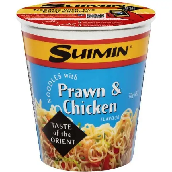 suimin chicken prawn noodle cup 70g
