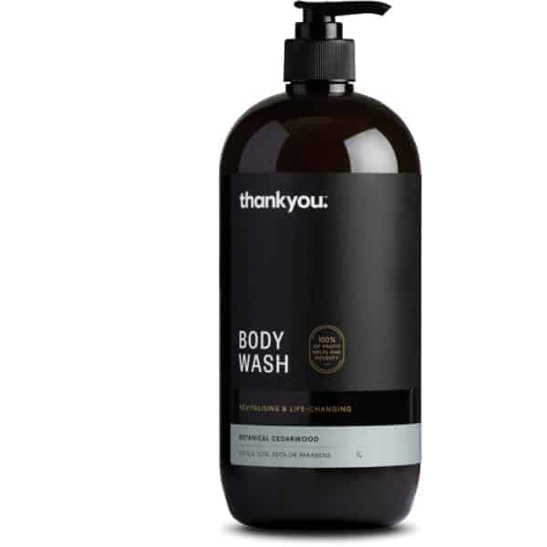 thankyou body wash botanical cedarwood 1l