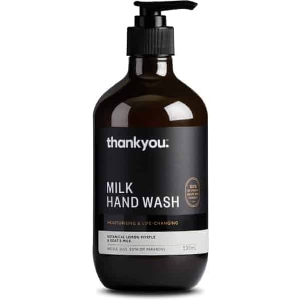 thankyou milk hand wash botanical lemon myrtle goat milk 500ml