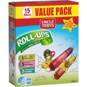 uncle tobys rollups value pack 15 pack