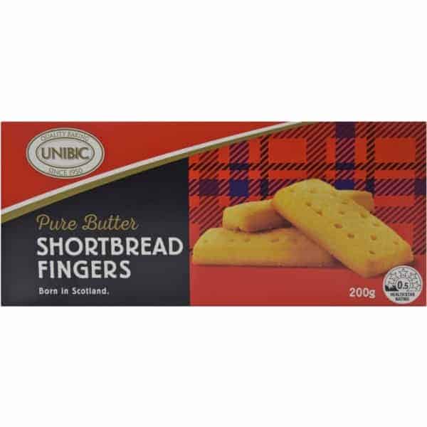 unibic shortbread shortbread fingers 200g