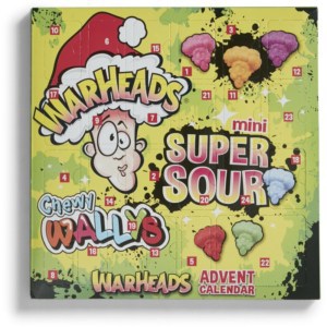 warheads christmas advent calendar 108g