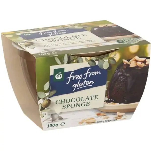 woolworths free from gluten chocolate pudding 100g