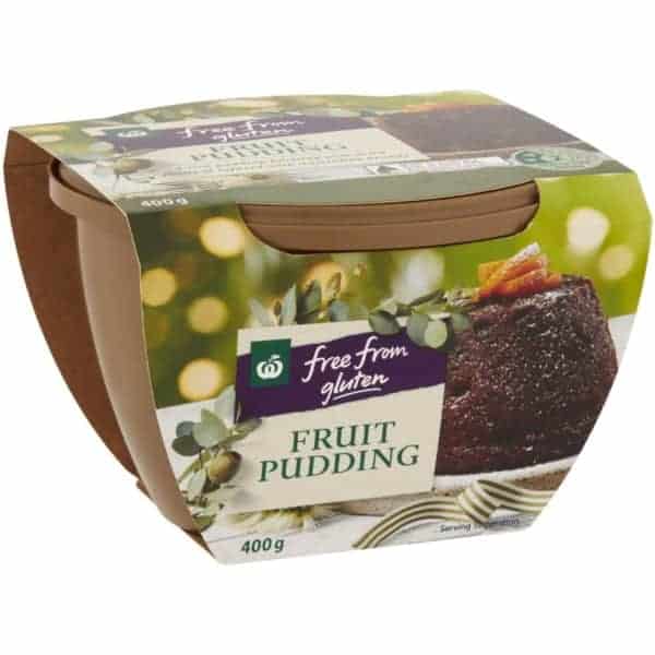 woolworths free from gluten fruit pudding 400g