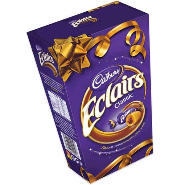 cadbury chocolate eclairs gift box 420g
