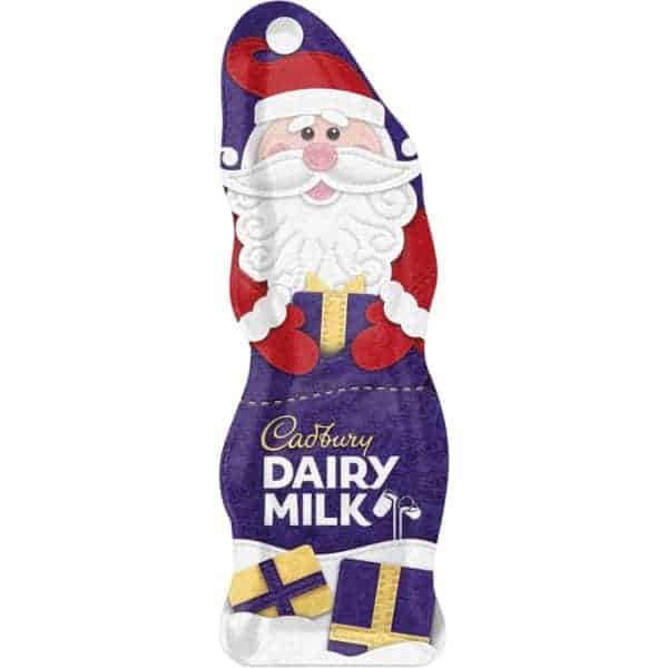 cadbury dairy milk hollow santa edition 180g