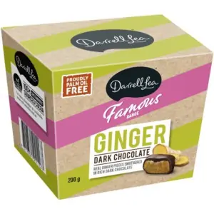 darrell lea dark ginger gift box 200g