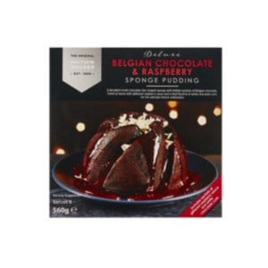 matthew walker belgian chocolate raspberry pudding 560g