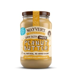 mayvers smooth peanut butter 375g