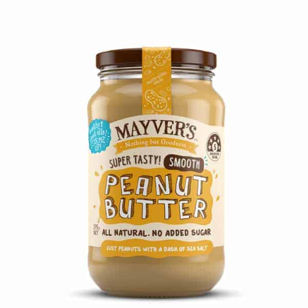 mayvers smooth peanut butter 375g