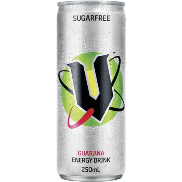 v energy energy drink sugar free with guarana 250ml