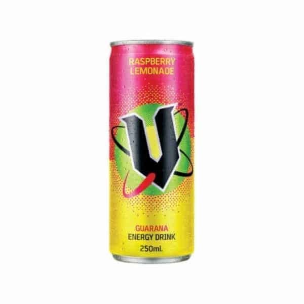 v energy raspberry lemonade drink 250ml 1