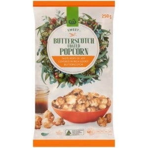 woolworths butterscotch popcorn 250g