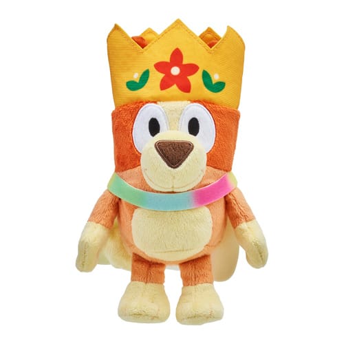 small plush bingo with crown