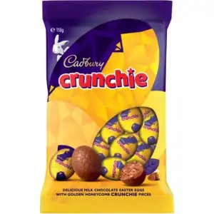 cadbury crunchie easter eggs bag 110g