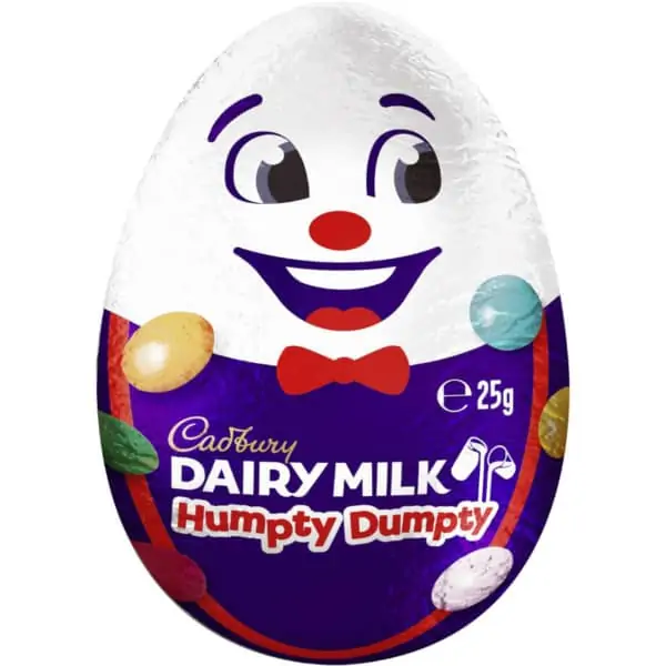 cadbury dairy milk humpty dumpty easter egg 25g