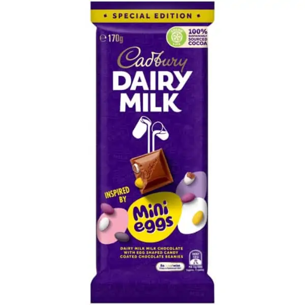 cadbury dairy milk mini egg block special edition 170g