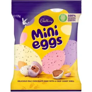 cadbury mini eggs bag bag 125g