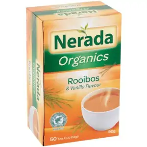 nerada organic rooibos vanilla tea bags 50 pack