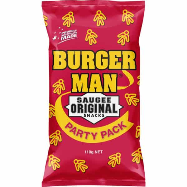 burgerman saucee original snacks party pack 110g