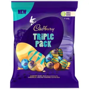 cadbury triple pack mixed eggs 649g