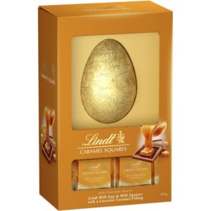 lindt caramel square milk egg gift basket 141g 1