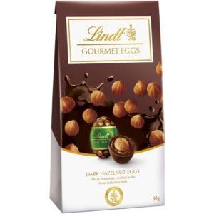 lindt dark hazelnut gourmet easter eggs 93g 1
