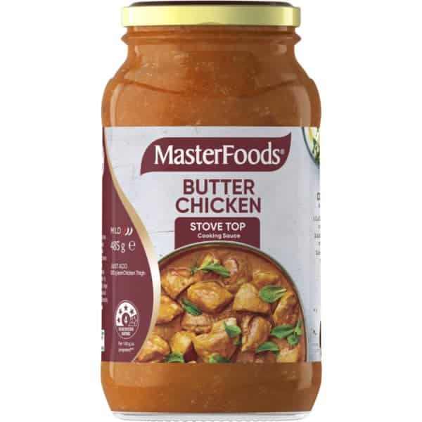 masterfoods simmer sauce butter chicken 485g