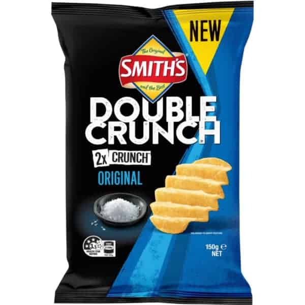 smith double crunch potato chips original 150g