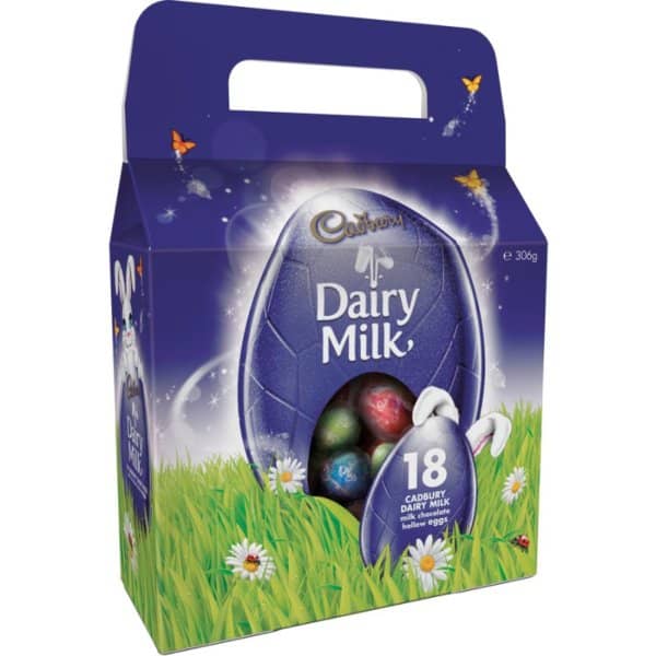 Cadbury Dairy Milk Chocolate Easter Egg Carry Pack 306g